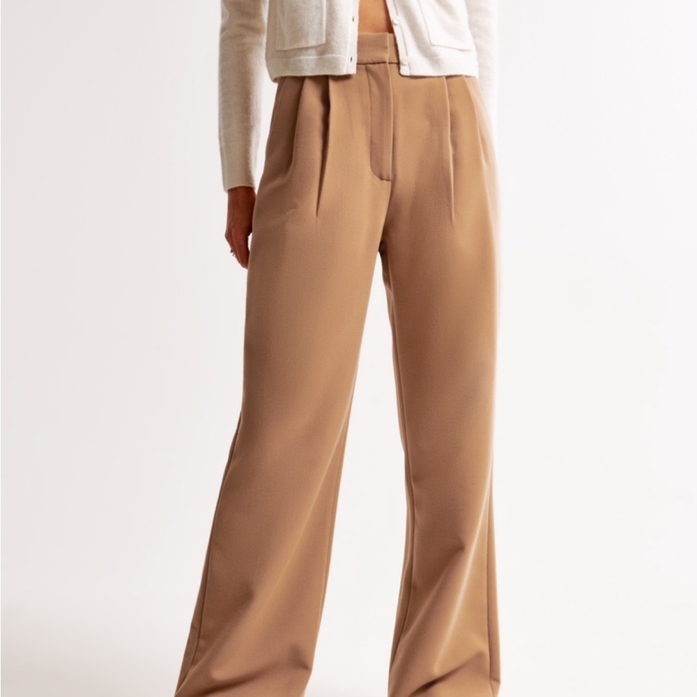 Abercrombie Chic Tan Wide-Leg Women's Pants